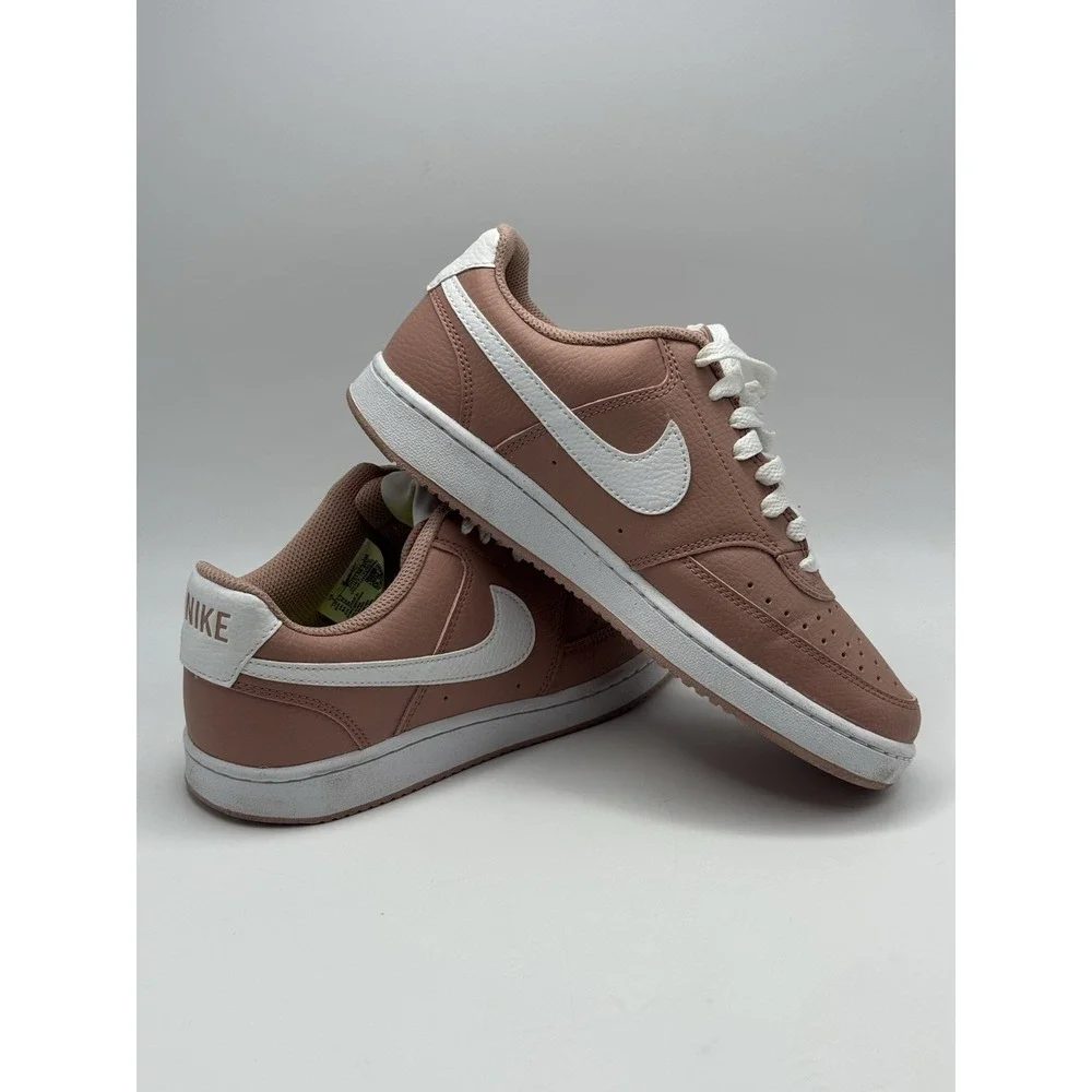 Nike Women's Court Vision Lo Sneakers Size 7 DH3158 600 Pink Rose White Shoe
